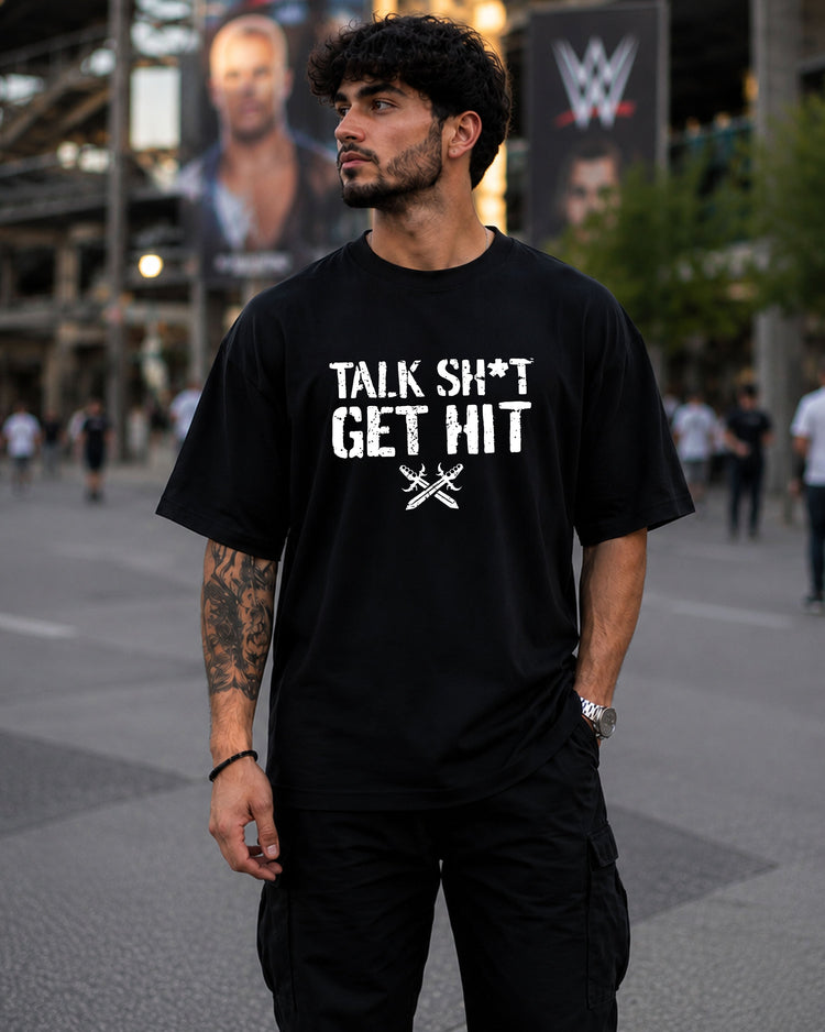 Brock Lesnar Talk Sh*t Get Hit T-Shirt – Premium Wrestling-Inspired Graphic Cotton T-Shirt by WrestleHub.in