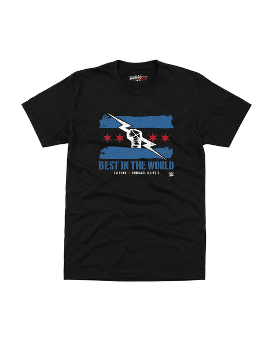 CM Punk Logo Flag T-Shirt online  WWE T Shirts Online India