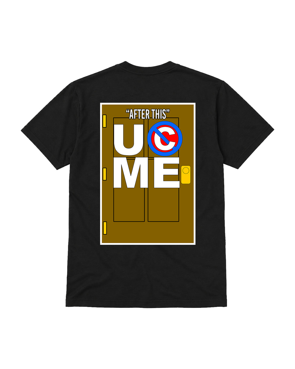 Back view of Farewell Tour wrestling inspired premium cotton t-shirt with minimalist rear design | WrestleHub India