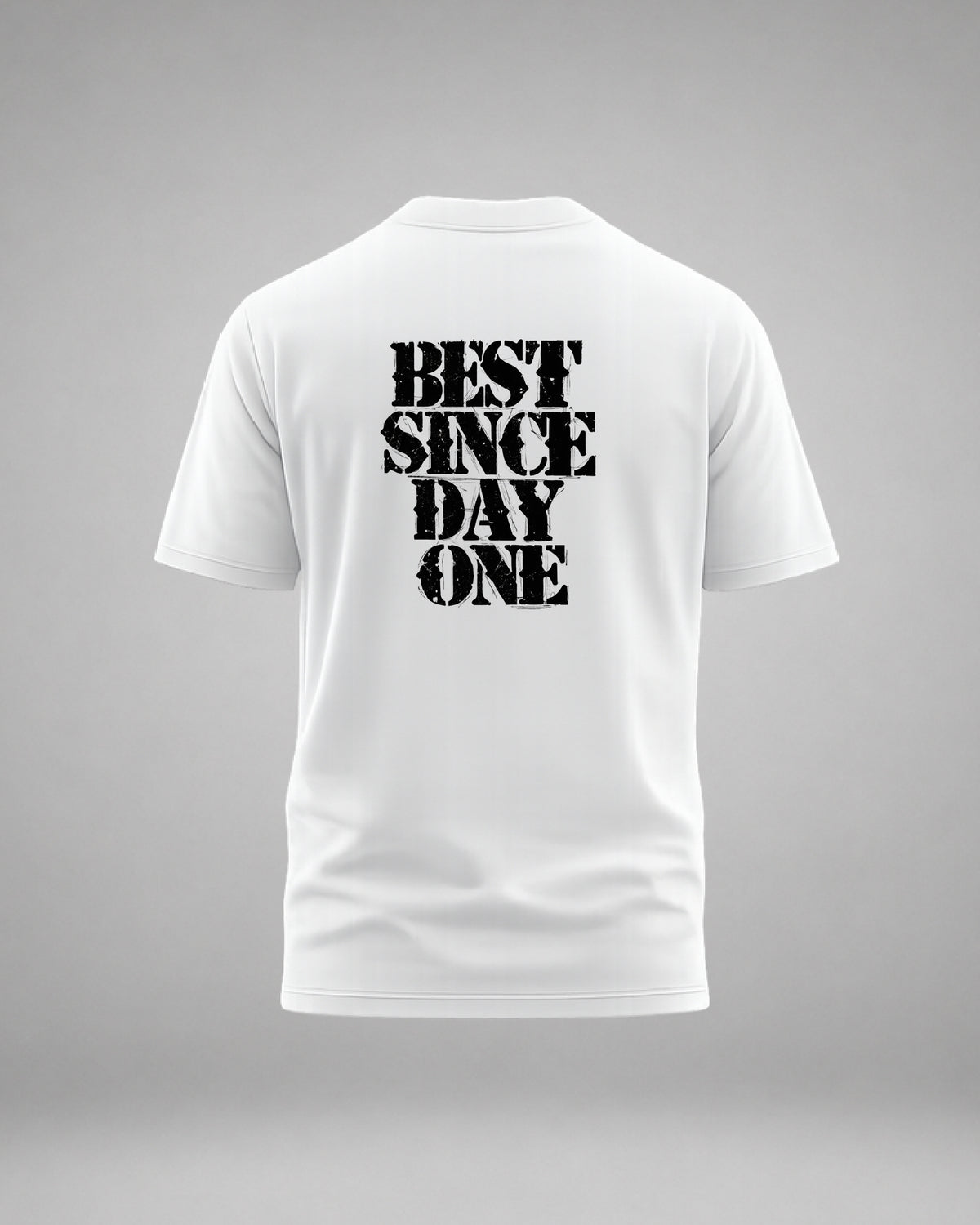 Men's white CM Punk Best Since Day One retro wrestling T-shirt back view at WrestleHub