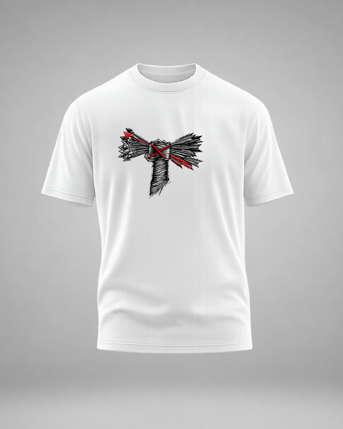Men's white CM Punk Best Since Day One retro wrestling graphic T-shirt front view at WrestleHub