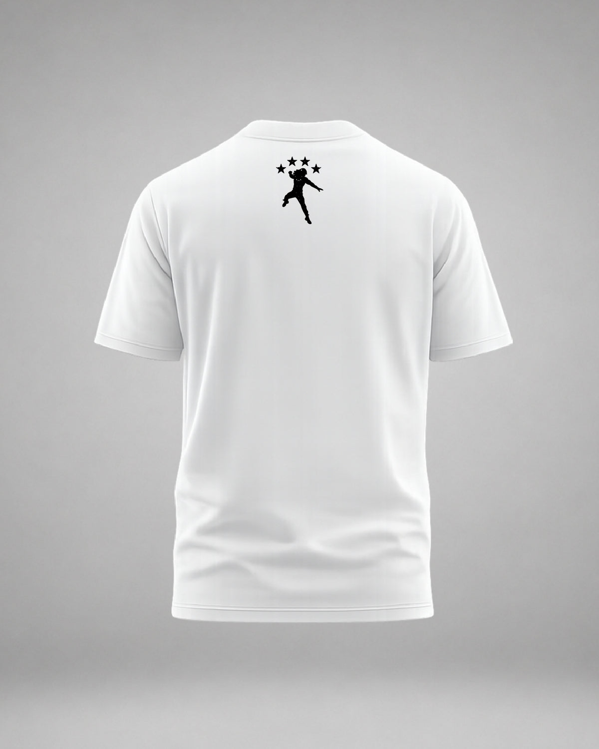 Rival Mode wrestling inspired white t-shirt back graphic star silhouette WrestleHub