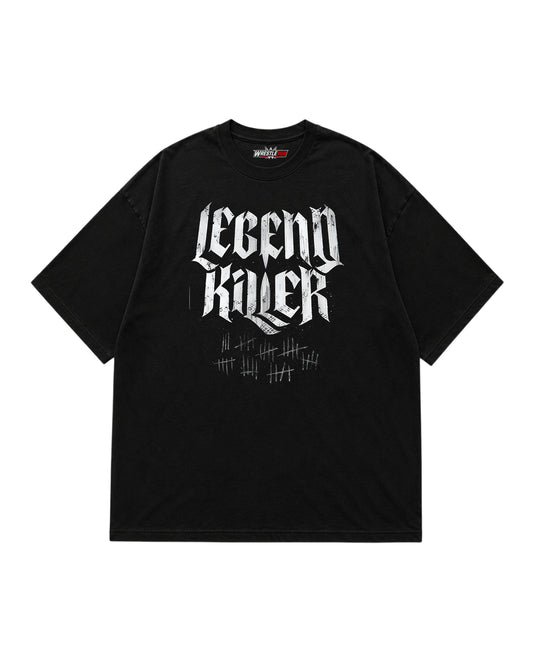 RKO Legend Killer wrestling inspired graphic T-shirt with bold typography and athletic artwork front view | WrestleHub India