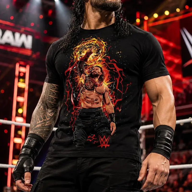 Roman Reigns Aura Cartoon Oversized T-Shirt
