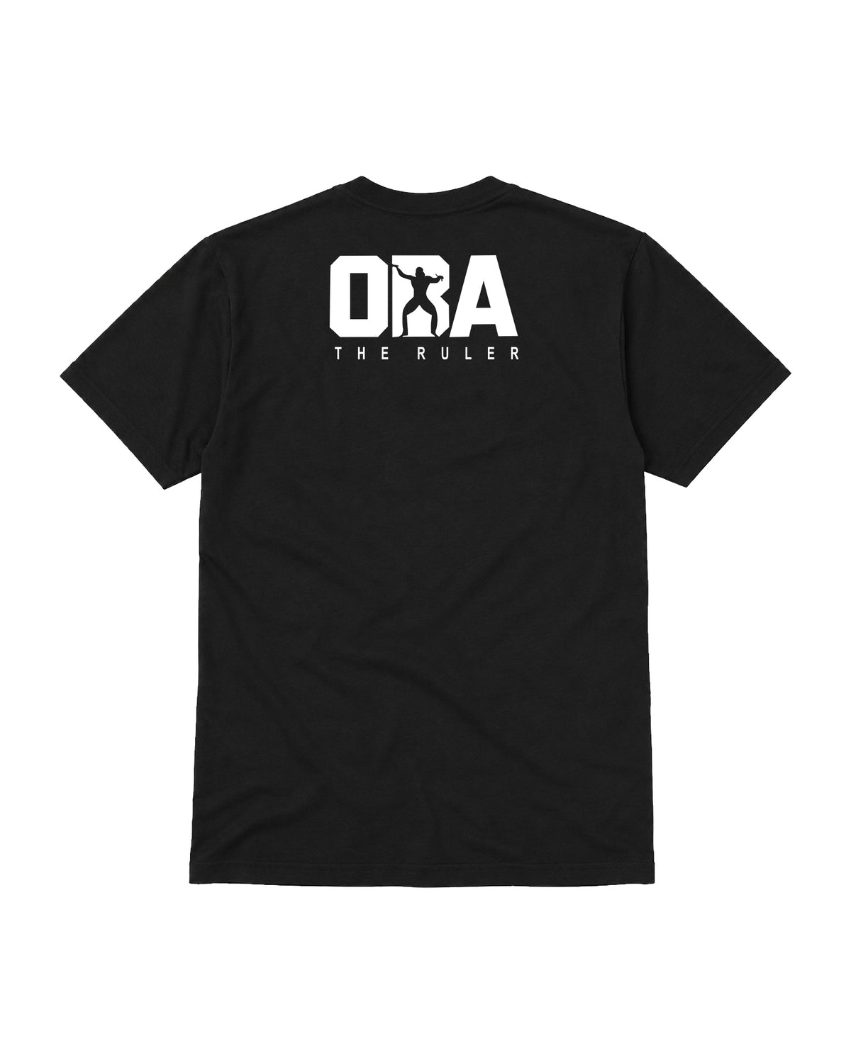 The Ruler black wrestling t-shirt with OBA The Ruler back graphic